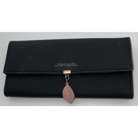 Dolce Vita Italian Leather Long Wallet - Picture 1 of 8